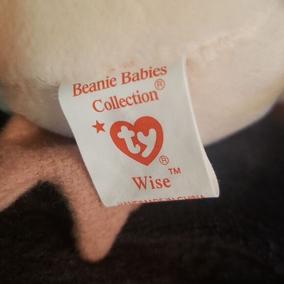 Vintage 1998 Ty Beanie Baby WISE the Owl - "Class of 1998" - Picture 7 of 8
